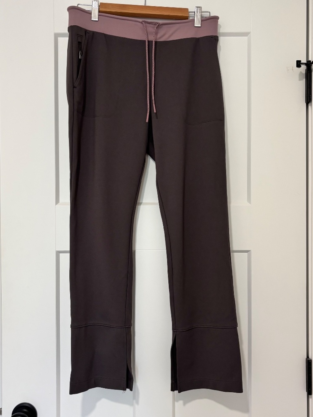 Athleta Hermosa Pant Ponte Athleisure Commuter - MPetite - Color Gray/Mauve